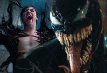 Venom dunking on Spiderman