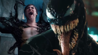 Venom dunking on Spiderman